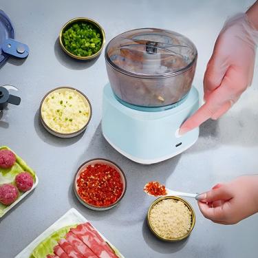 Imagem de Mini Processador Elétrico GXM USB 45W Azul para Alimentos 110V