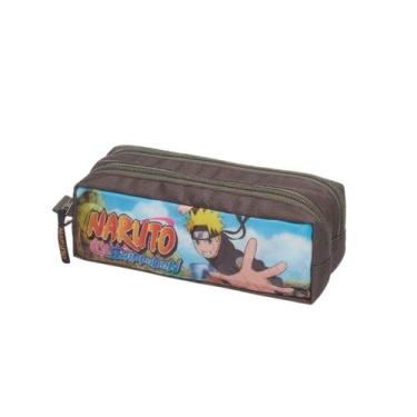 Imagem de Estojo Duplo Naruto Shippuden Escolar Meninos Infantil - Pacific, Verd