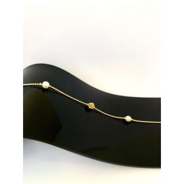Imagem de ELEG- Pulseira bolas e pérola semijoia - ELEGANCE
