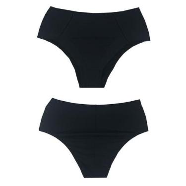 Imagem de Calça Laterais Largas e Faixa Dupla DelRio 50614, Preto, P