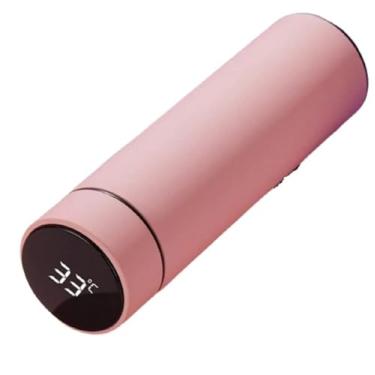 Imagem de Garrafa Térmica Café, Água C/Sensor De Temperatura Em Led Cor:Rosa