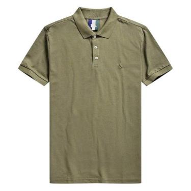 Imagem de Camisa Polo Reserva Piquet Classica Masculina Verde Militar, Verde esc