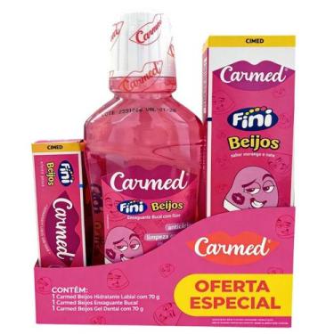 Imagem de Kit Oral Care gel Dental + Enxaguante Bucal + Hidratante Labial Fini B