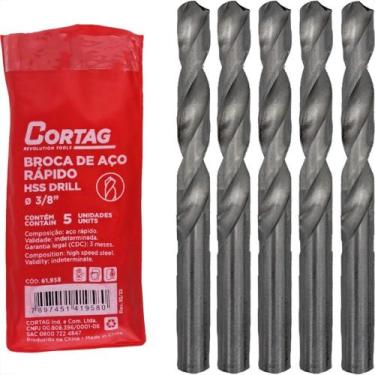 Imagem de Broca Aco Rapido Cortag (T) 3/8'' - 61958 - Kit C/5 Pecas