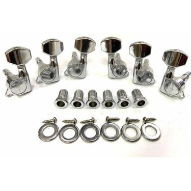 Imagem de Tarracha Com Trava Tagima Violão Ou Guitarra 3+3 (3 L+3 R)