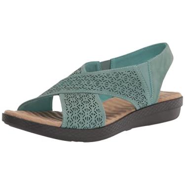Imagem de Easy Street Sandália feminina Claudia Wedge, Turquesa, 6.5