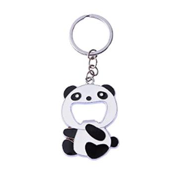 Imagem de ARFUKA Chaveiro abridor de garrafas de panda fofo - chaveiro abridor de cerveja e refrigerante portátil, ferramenta de abridor de bebidas durável para homens e mulheres (ideia de presente)