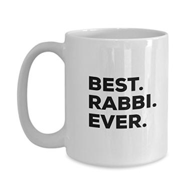 Imagem de SpreadPassion Presentes de rabino - Presente para rabinos - Caneca Best Rabbi Ever - Xícara de Café - Ideia de Presente Novidade - Resident Advisor - Engraçado - Para Uma Ideia Novidade de Presente