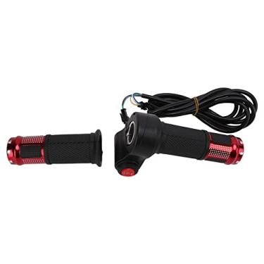 Imagem de CHICIRIS Alça de acelerador de bicicleta elétrica de 6 núcleos, alça universal de acelerador de bicicleta elétrica de 12 V a 99 V, leve, ampla compatibilidade para bicicleta elétrica (vermelho)