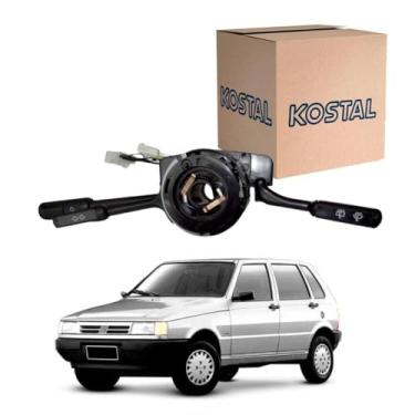 Imagem de Chave de Seta KOSTAL Fiat Uno Elba Fiorino Premio 1993 a 2001, Interruptor de Mudança de Direção, Alavanca de Dobradiça, Manual, 1 Via, Montagem em Superfície, Cobre