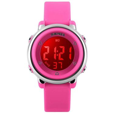 Imagem de Relógio de pulso impermeável para crianças Bo Yi, cronômetro de alarme LED