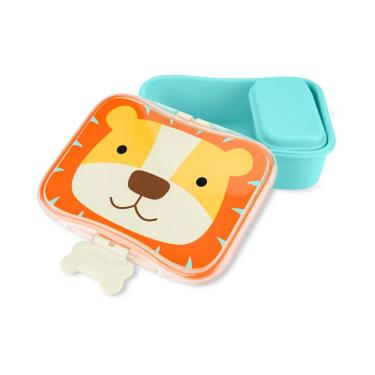 Imagem de Kit Lanche Zoo Marmita Escolar Infantil Lancheira Skip Hop Leão 