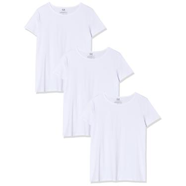 Imagem de Kit 3 Camisetas Tecno, basicamente, Feminino, Branco, G
