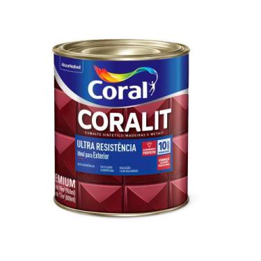 Imagem de Esmalte Sintético Acetinado Coralit Ultraresistência Platina 3,6L Cora