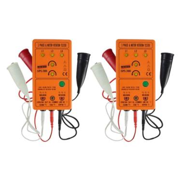 Imagem de Kit 2 Fasímetro Indicador Sequência Fase Escala 110 A 600 Vac Tensão Spi-300 Portátil Instrutherm