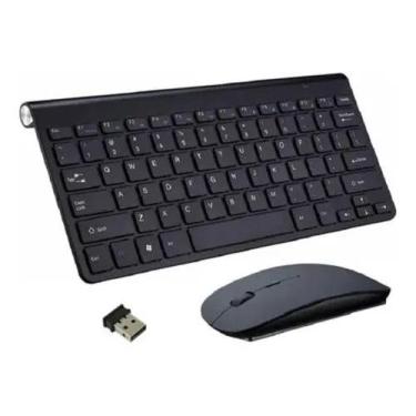 Imagem de Power Toys YUGEN - Kit Mini Teclado + Mouse Sem Fio 2.4G Ultra Slim Bm Hk 3910