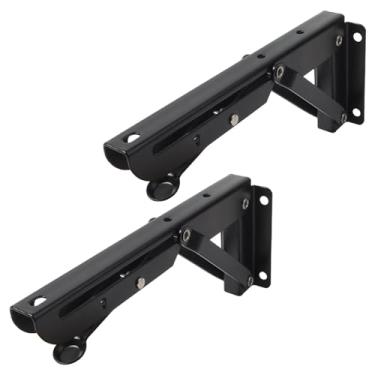 Imagem de Baoblaze 2 pçs sob a bandeja de teclado de mesa suporte de teclado suporte de mesa estendido suporte de teclado de aço para suporte de cotovelo de computador