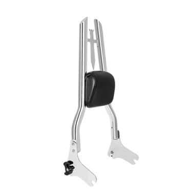 Imagem de DreDoggMoto Almofada traseira destacável de 73,7 cm de altura Sissy Bar do passageiro compatível com Harley Touring 97-08 Road King Street Glide Road Glide Electra Glide equipada com kits de ancoragem