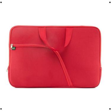 Imagem de Pasta Case Capa Maleta De Notebook Para Guardar Com Bolso Externo 14.1