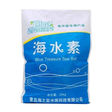 Imagem de Sal Marinho Blue Treasure Reef Sea Salt para Aquários Saco 25kg