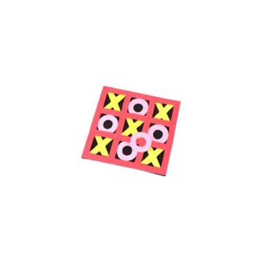 Imagem de Brinquedo Jogo Da Velha Interativo Montessori EVA - Topmixshop, Vermel