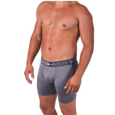 Imagem de Kit C/10 Boxer Long Leg Cueca Box Lisa Revenda Confortavel - Boxer Wea