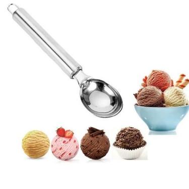 Imagem de Colher Concha Sorvete Aço Inox Bola Pegador Boleador 20 Cm - Plena Mix
