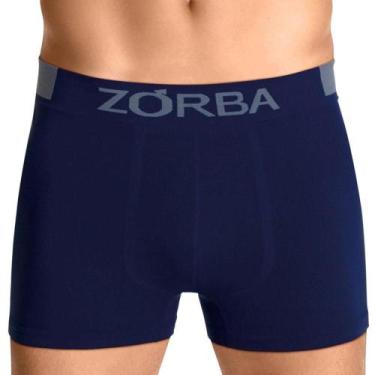 Imagem de Cueca Boxer Extreme Sport Microfibra Zorba 836 Sem Costura, G, Marinho