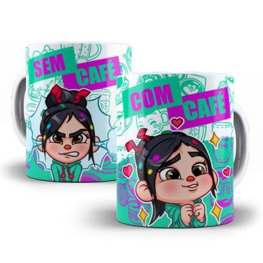 Imagem de Caneca Vanellope Detona Ralph Com Café Sem Café Porcelana - Tio da Can