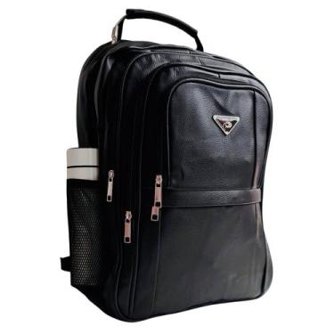 Imagem de Mochila Masculina Faculdade Impermeável Resistente Grande com USB e Sa