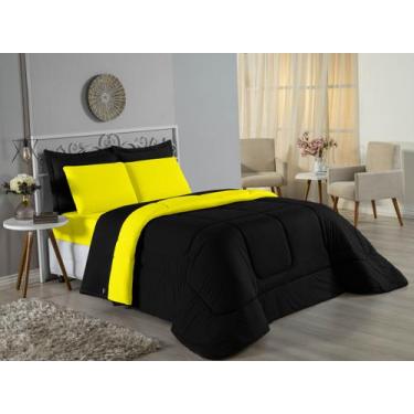 Imagem de Edredom Casal Queen Size Malha 100% Algodão - Davy Enxovais, AMARELO/P