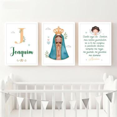 Imagem de 3 Quadros Infantil Ursinho Príncipe - FlorEllas, Aparecida 2