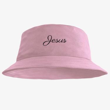 Imagem de Chapéu Bucket Hat Estampado Jesus - MP Moda Masculina, Único, Rosa