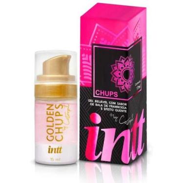 Imagem de Gel Beijável com Aquecimento e Sabor Framboesa Intt - Golden Chups
