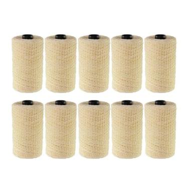 Imagem de 10un Barbante Cordao Encerado Selo Preto Fitinha 6 LT 250 - Cifa