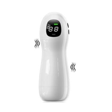 Imagem de Masturbador Masculino Vibratório com Sucção, 12 Modos de Pulsação e Vibração, 22 x 7,6 cm, Silicone e ABS, Recarregável via USB
