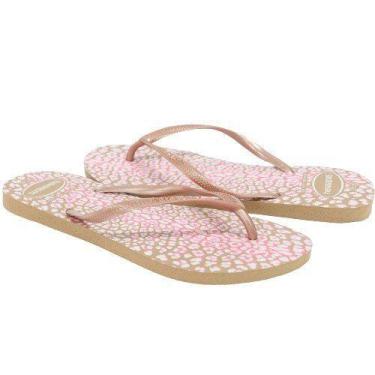 Imagem de Chinelo Havaianas Slim Animals 4103352, Rosa, 39