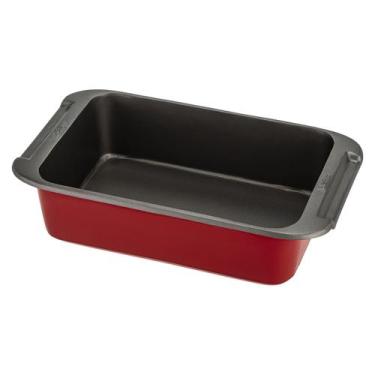 Imagem de Assadeira e Travessa de Alumínio Antiaderente 23x15 Vermelha - Weck
