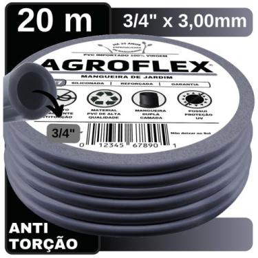 Imagem de Mangueira Jardim Resistente 20 Metro 3/4" x 3mm Cinza - DuraFlex