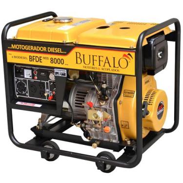 Imagem de Motogerador Buffalo BFDE 8000 PRO Diesel Trifásico 380V 7,5KVA 13Cv Pa