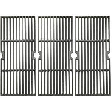 Imagem de Grade de cozinha de ferro fundido Votenli C6876C (pacote com 3) para Charbroil 463420509, 463460708, 463460710, 463461613, 463461614, 466420909, 463420508, 466420911,463440109B Master Chef 85-3065-6 Gás Grill