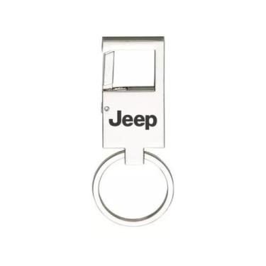 Imagem de Chaveiro Para Jeep Renegade Metal Espelhado Mosquetão  - E - LUALKI ST