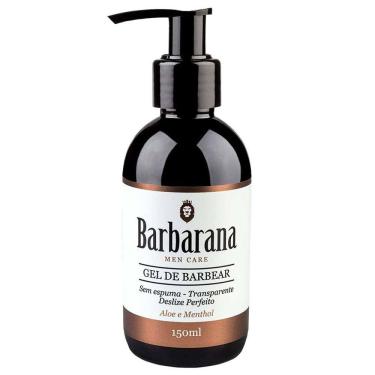Imagem de Gel de Barbear Sem Espuma - Transparente Aloe e Menthol 150mL Barbarana