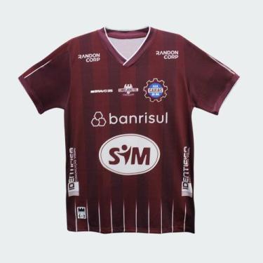 Imagem de Camiseta Bravo35 S.E.R Caxias Oficial Grena - masculino - bordo, Grená