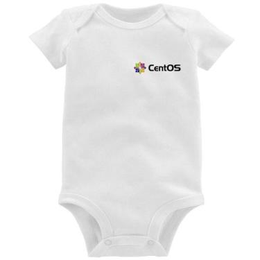 Imagem de Body Bebê CentOS Linux - Foca na Moda, Branco, M