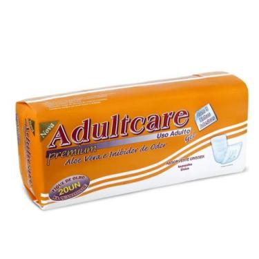 Imagem de Absorvente Geriátrico Adulto com Cola Adultcare Premium - 20 Unidades