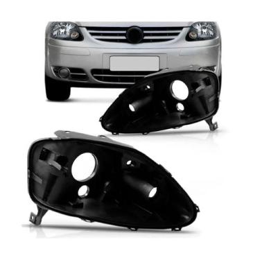 Imagem de Par carcaça farol fox 2004 2005 2006 2007 2008 2009 foco duplo - SP AC