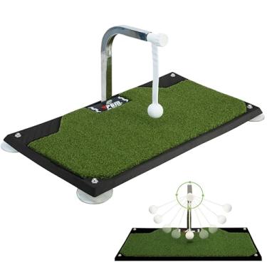 Imagem de PGM treinador de balanço de golfe - equipamento de treinamento de golfe com 5 alturas ajustáveis ​​- tapete de prática de balanço de golfe puro caminho auxiliar de treinamento - treinador de