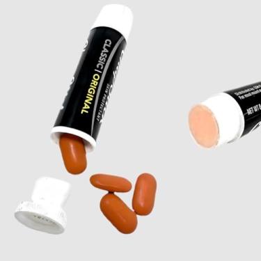 Imagem de JSSELLER Diversion Safe Stash compatível com protetor labial Chap Stick, compartimento secreto oculto para caixa de comprimidos e itens pequenos, protetor labial realista para armazenamento seguro
