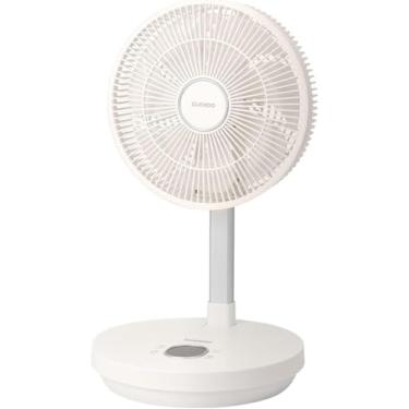 Imagem de CUCKOO CF-ECL1010WH Circulador de ar dobrável portátil sem fio com motor BLDC, 4 modos de vento e 12 velocidades, 4.850mAh, tempo de funcionamento de até 30 horas (branco)